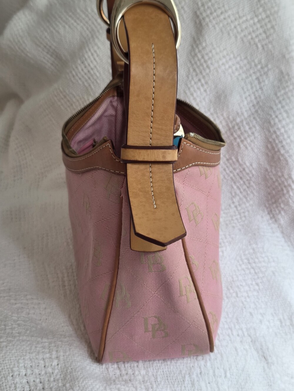 Dooney & Bourke Light pink signature Canvas shoulder bag - Picture 8 of 15